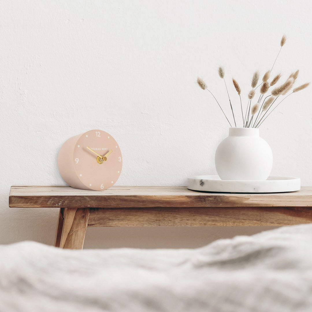 Thomas Kent London. Portobello Mantel Clock Rose - TheArtistsQuarter