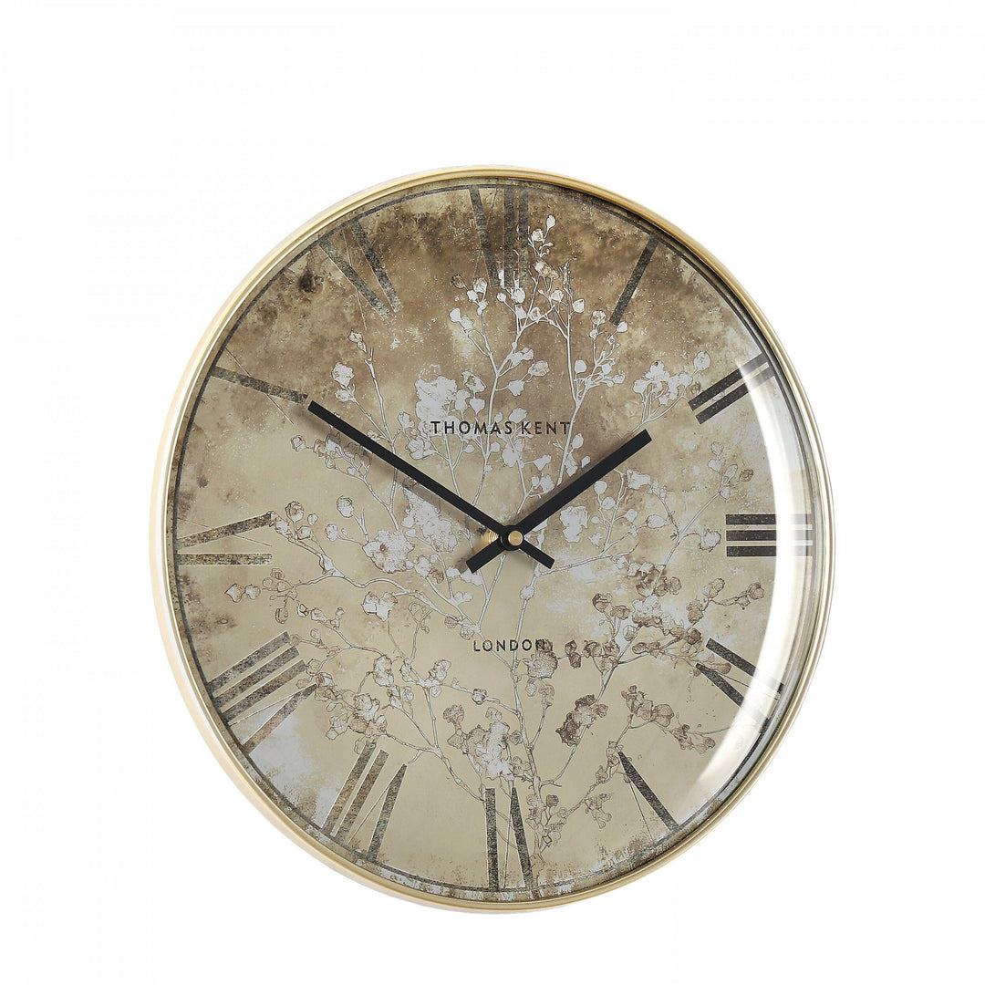 Thomas Kent London. Roma Wall Clock 14" Gold *NEW* - TheArtistsQuarter