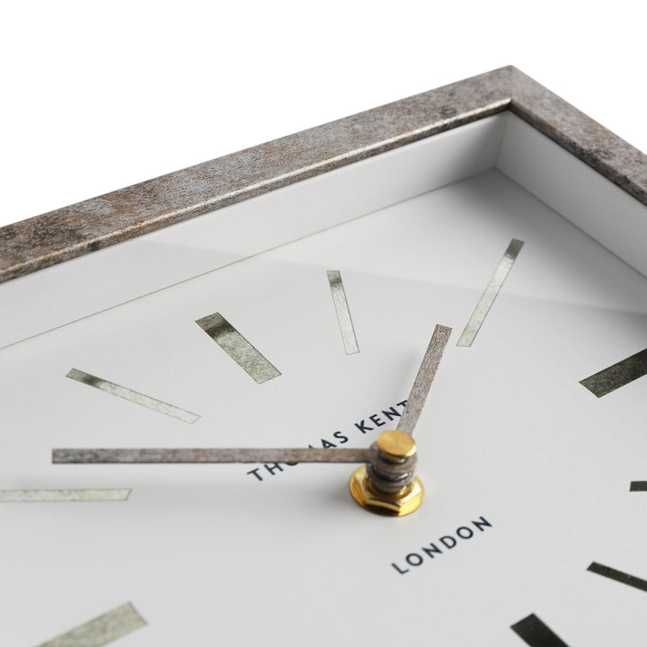 Thomas Kent London. Smithfield Mantel Clock Pewter *PRE-ORDER DEL MID MAY* - TheArtistsQuarter