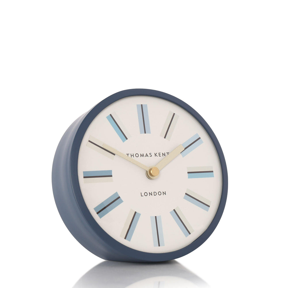 Thomas Kent London. Swift Mantel Clock Dusty Blue *NEW* - TheArtistsQuarter