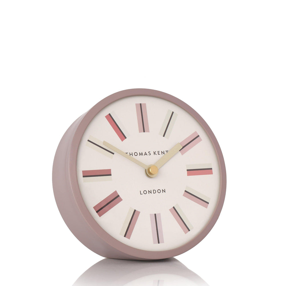 Thomas Kent London. Swift Mantel Clock Dusty Pink *NEW* - TheArtistsQuarter