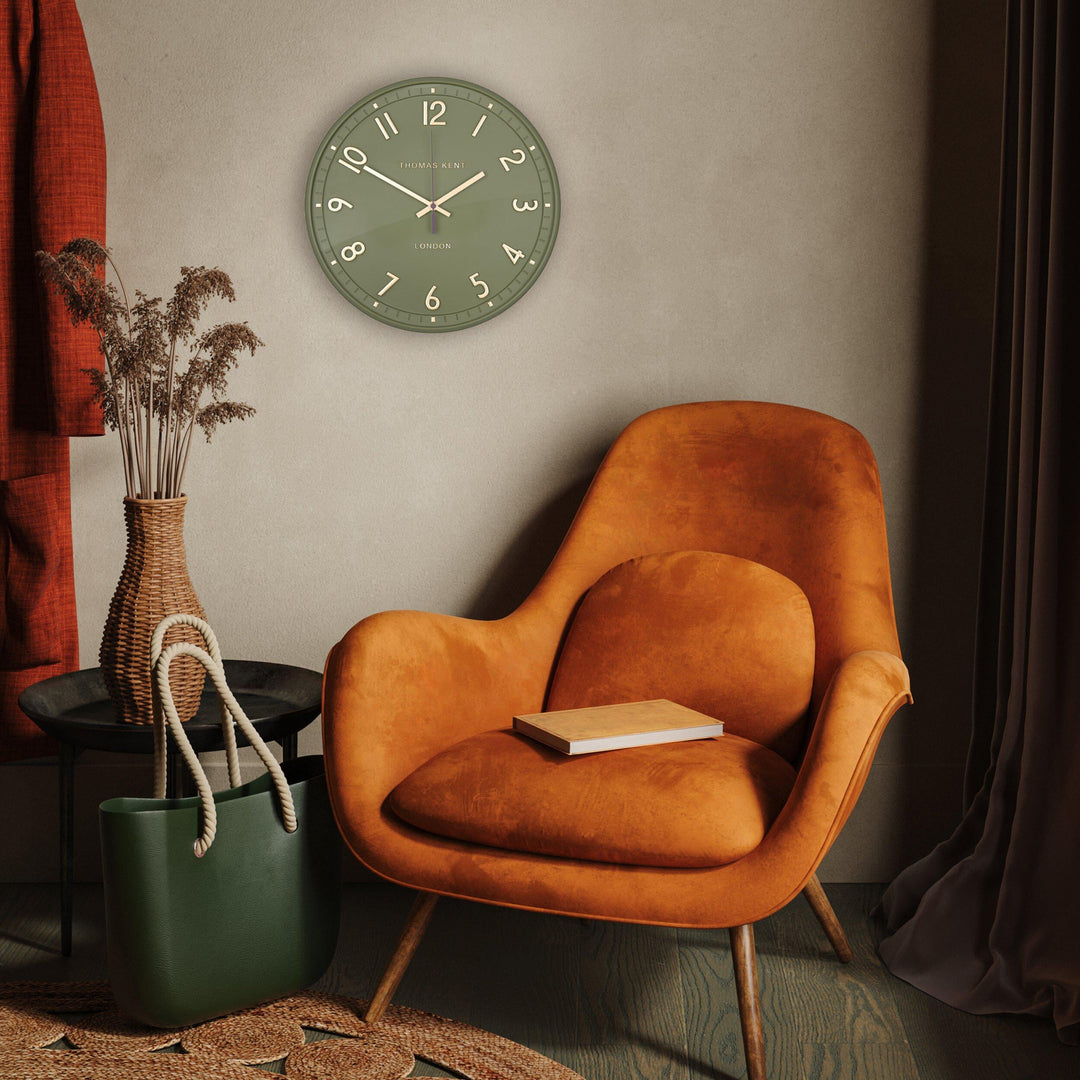 Thomas Kent London. Tresco Wall Clock 14" (36cm) Clover *NEW* - TheArtistsQuarter