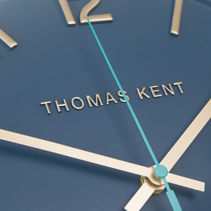 Thomas Kent London. Tresco Wall Clock 14" (36cm) Marine - TheArtistsQuarter