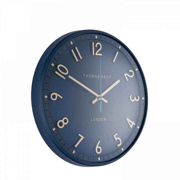 Thomas Kent London. Tresco Wall Clock 14" (36cm) Marine - TheArtistsQuarter