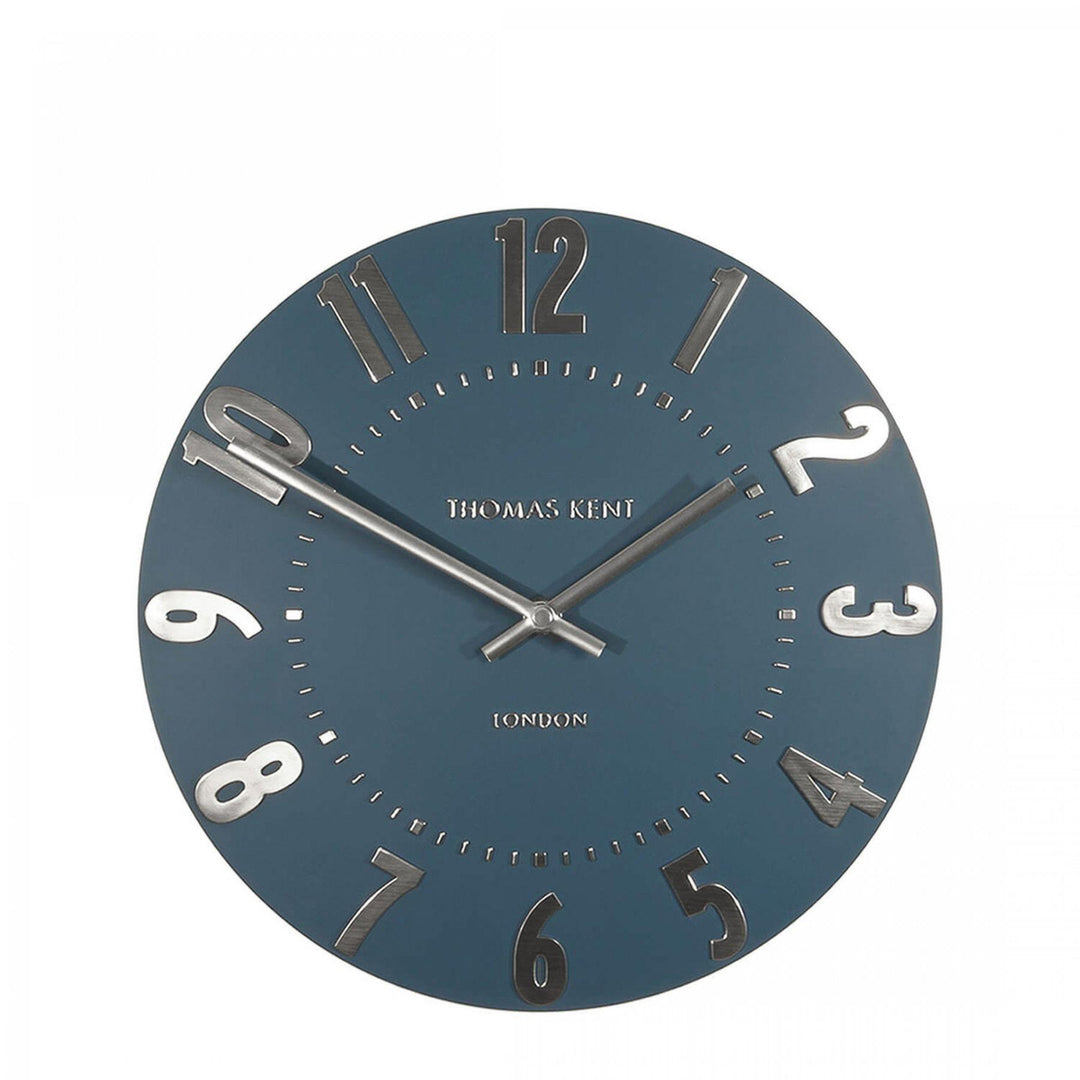 Thomas Kent London. Mulberry Wall Clock 20" (51cm) Midnight Blue - TheArtistsQuarter