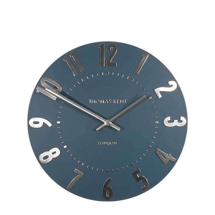 Thomas Kent London. Mulberry Wall Clock 20" (51cm) Midnight Blue - TheArtistsQuarter