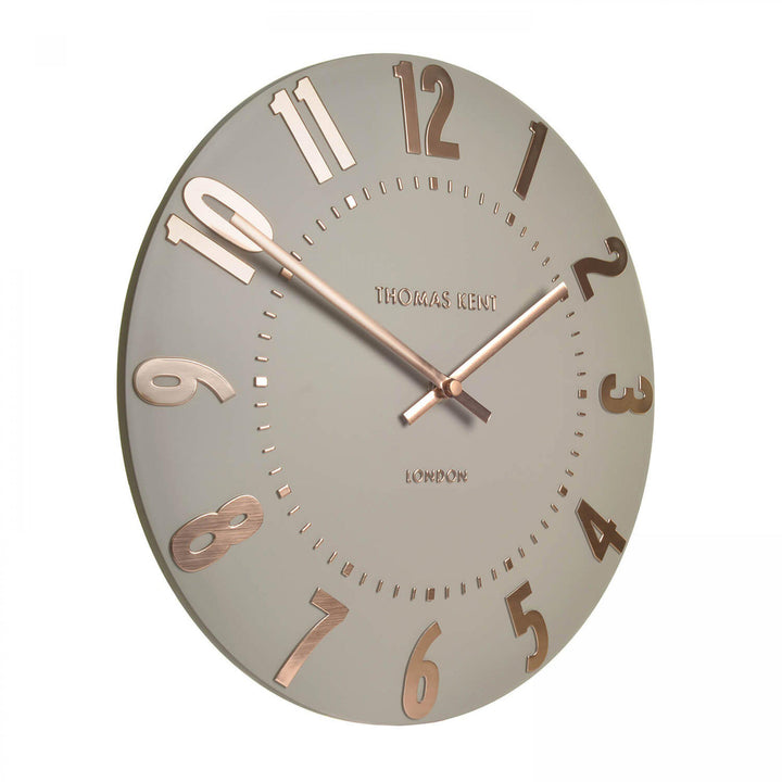 Thomas Kent London. Mulberry Wall Clock 20" (51cm) Rose Gold. - TheArtistsQuarter