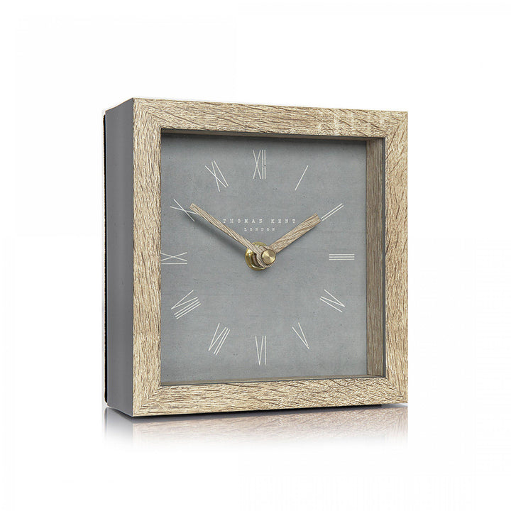 Thomas Kent London. Nordic Mantel Clock Cement Grey - TheArtistsQuarter