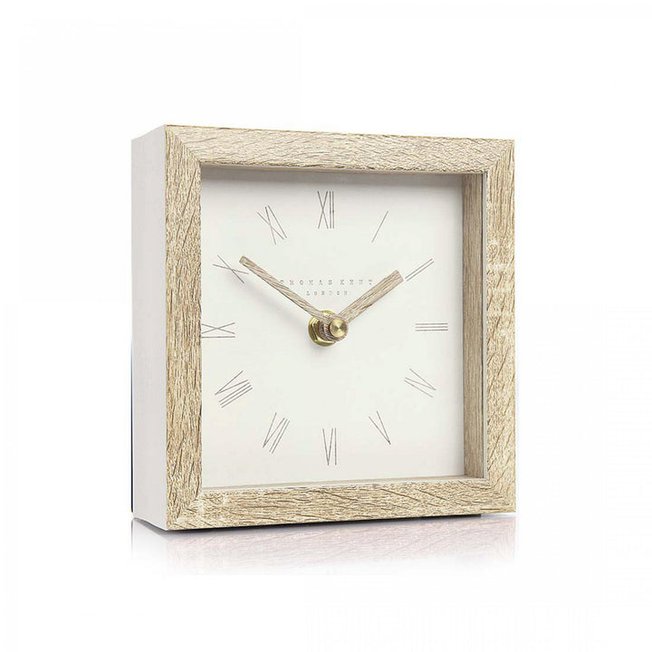 Thomas Kent London. Nordic Mantel Clock 5" (14cm) Tofu - TheArtistsQuarter