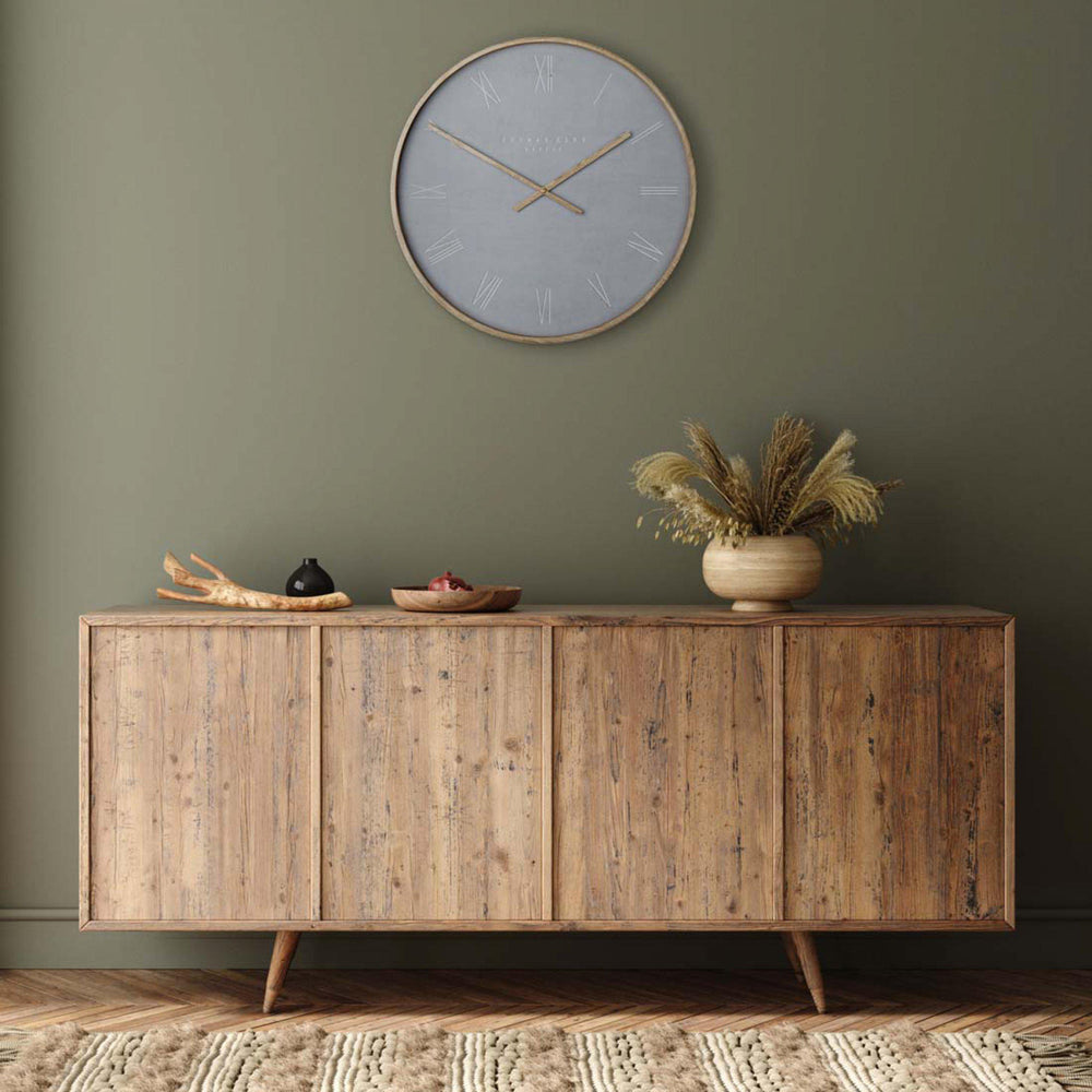 Thomas Kent London. Nordic Wall Clock 21" (53cm) Cement Grey - TheArtistsQuarter