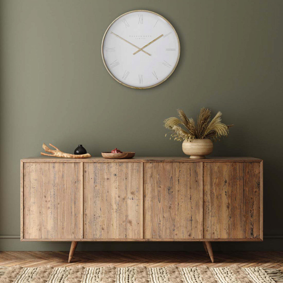 Thomas Kent London. Nordic Wall Clock 21" (53cm) Tofu - TheArtistsQuarter