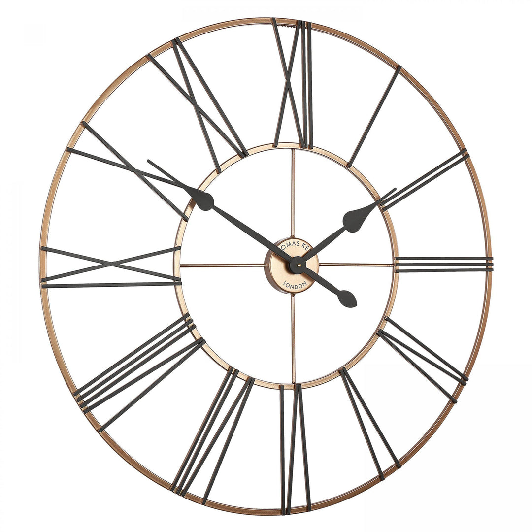 Thomas Kent London. Summer House Black & Copper Wall Clock Indoor/Outdoor *PRE-ORDER DEL MAY* - TheArtistsQuarter