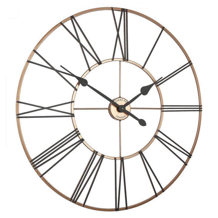 Thomas Kent London. Summer House Black & Copper Wall Clock Indoor/Outdoor *PRE-ORDER DEL MAY* - TheArtistsQuarter