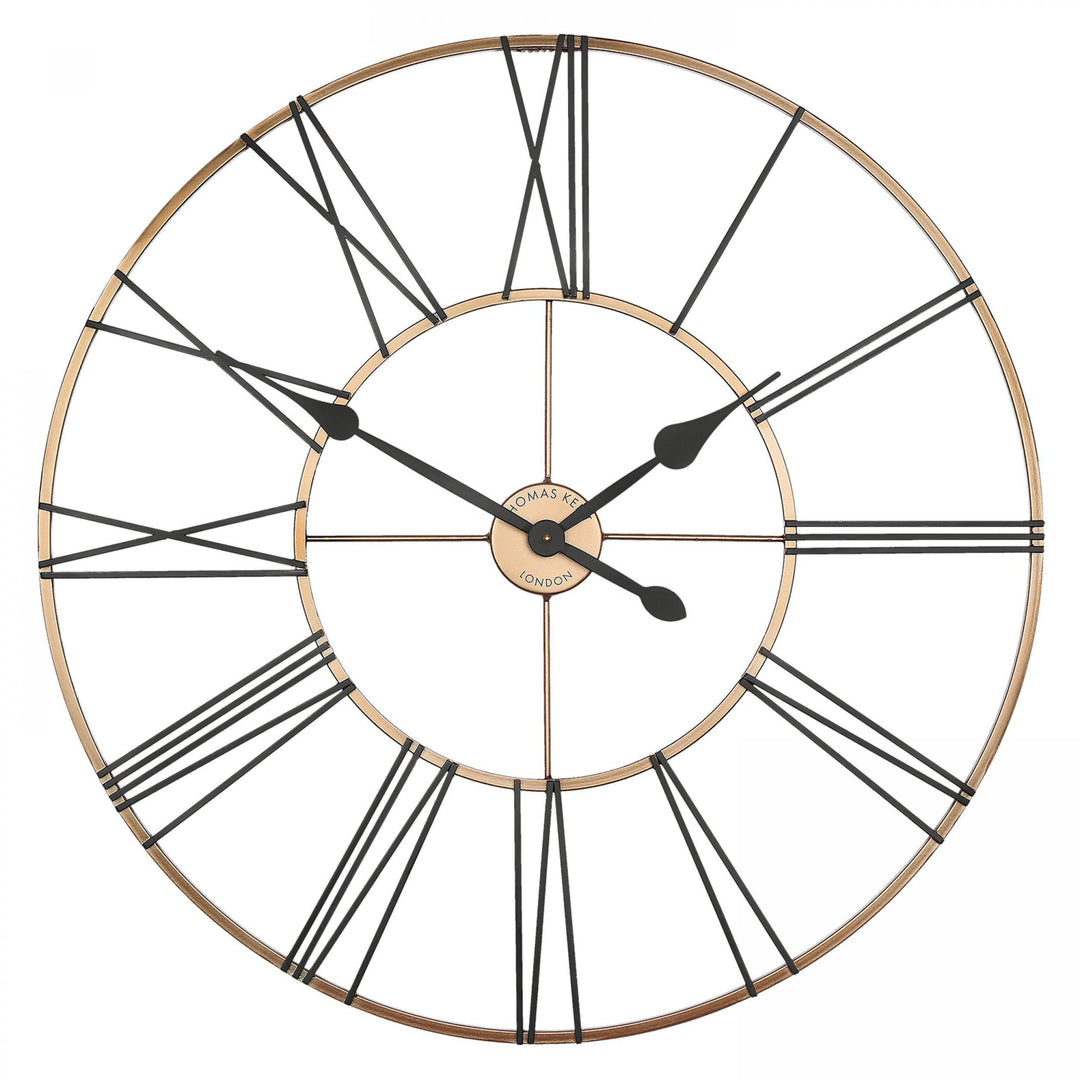 Thomas Kent London. Summer House Black & Copper Wall Clock Indoor/Outdoor *PRE-ORDER DEL MAY* - TheArtistsQuarter