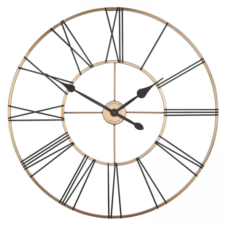 Thomas Kent London. Summer House Black & Copper Wall Clock Indoor/Outdoor *PRE-ORDER DEL MAY* - TheArtistsQuarter