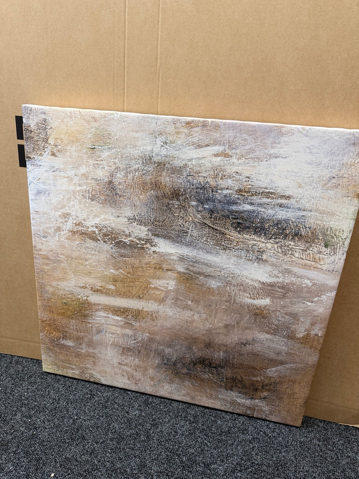 TJ Cardioli trial piece 80cm square boxed canvas