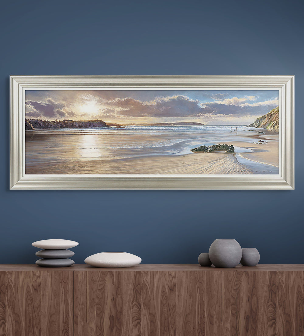 Walking The Dog At Dusk By Duncan Palmar **Free, Next Day Delivery - TheArtistsQuarter