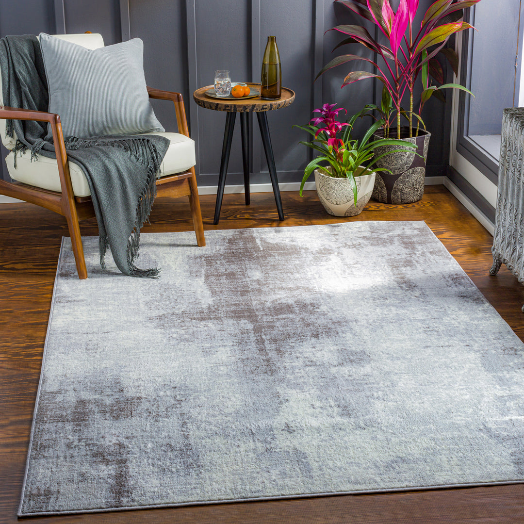 Wanderlust Abstract Marble Rug Neutral - TheArtistsQuarter