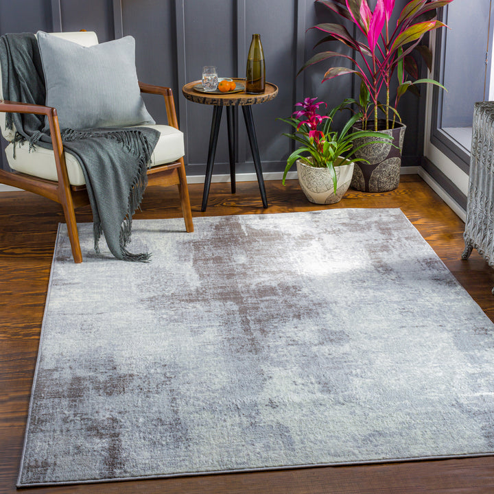 Wanderlust Abstract Marble Rug Neutral - TheArtistsQuarter
