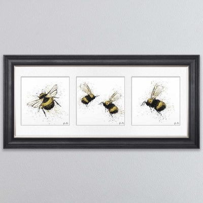 Three Bees Triptych By Bea Moi - TheArtistsQuarter