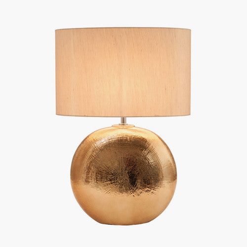 Alpha Bronze Textured Ceramic Table Lamp - TheArtistsQuarter