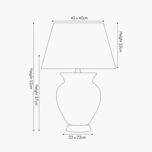 Hadley Cream Ceramic Table Lamp - TheArtistsQuarter