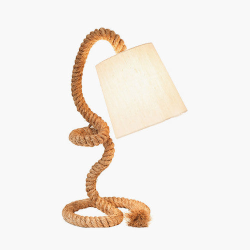 Martindale Rope and Jute Task Table Lamp - TheArtistsQuarter