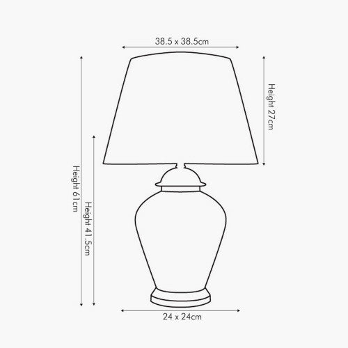 Papilion Butterfly Ceramic Table Lamp with Wooden Base - TheArtistsQuarter