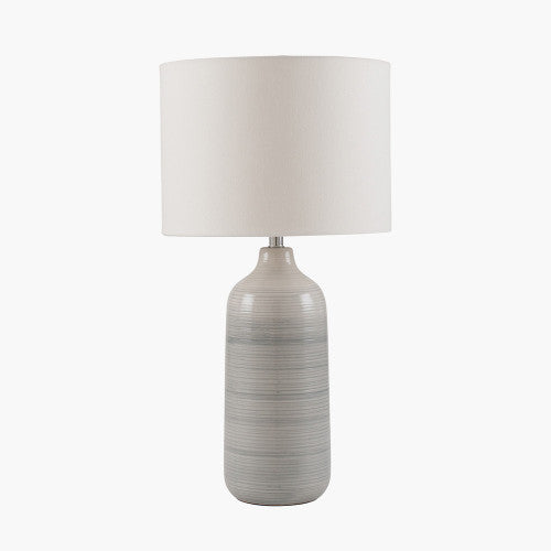 Venus Blue and Grey Ombre Ceramic Table Lamp - TheArtistsQuarter