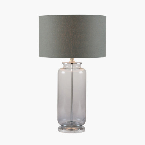 Vivienne Grey Ombre Glass Table Lamp *AWAITING STOCK* - TheArtistsQuarter