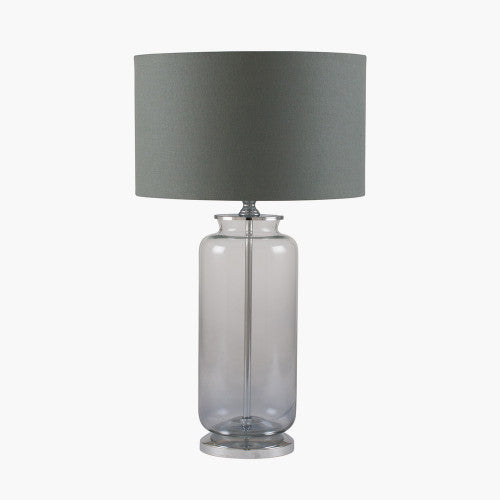 Vivienne Grey Ombre Glass Table Lamp *AWAITING STOCK* - TheArtistsQuarter