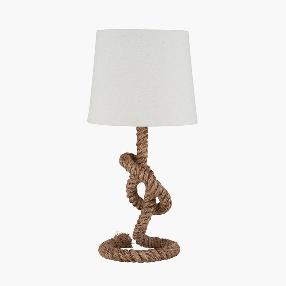 Martindale Rope Knot and Jute Table Lamp - TheArtistsQuarter