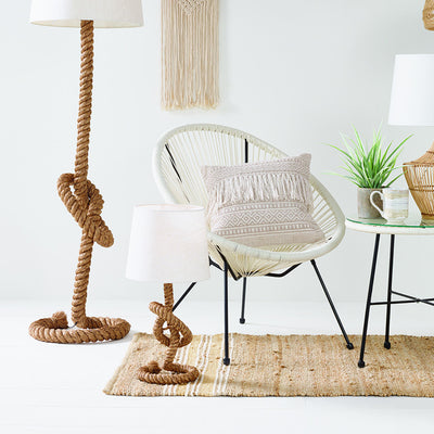 Martindale Rope Knot and Jute Table Lamp - TheArtistsQuarter