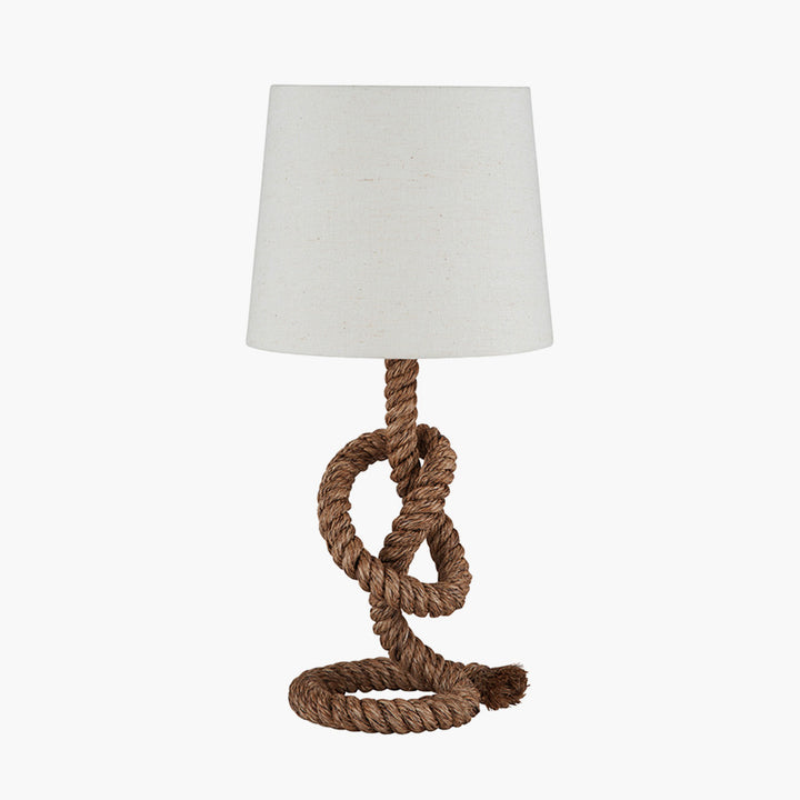 Martindale Rope Knot and Jute Table Lamp - TheArtistsQuarter