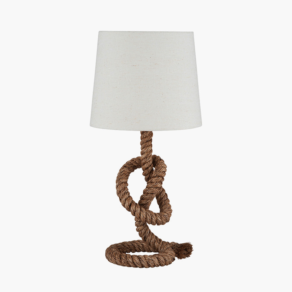 Martindale Rope Knot and Jute Table Lamp - TheArtistsQuarter