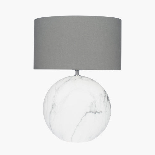 Crestola Marble Effect Ceramic Table Lamp - TheArtistsQuarter