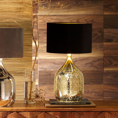 Stellar Champagne Gold Glass Dual Light Table lamp *STOCK DUE LATE MARCH* - TheArtistsQuarter