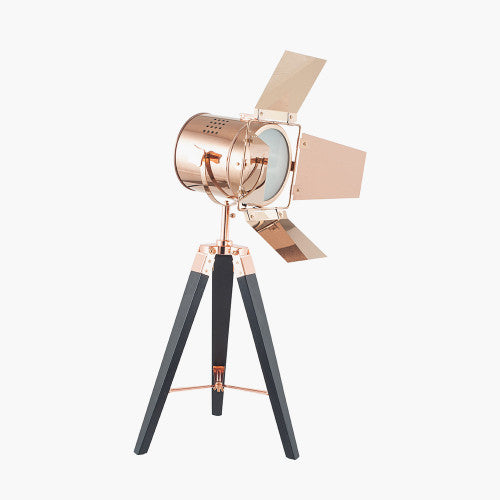 Hereford Copper and Black Tripod Table Lamp - TheArtistsQuarter