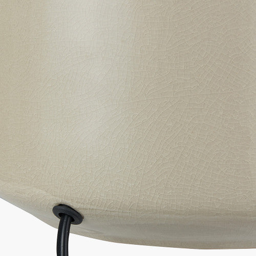 Nora Cream Crackle Effect Table Lamp *AWAITING STOCK* - TheArtistsQuarter