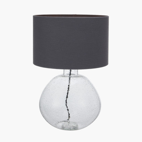 Beja Organic Shape Clear Bubble Glass Table Lamp - TheArtistsQuarter