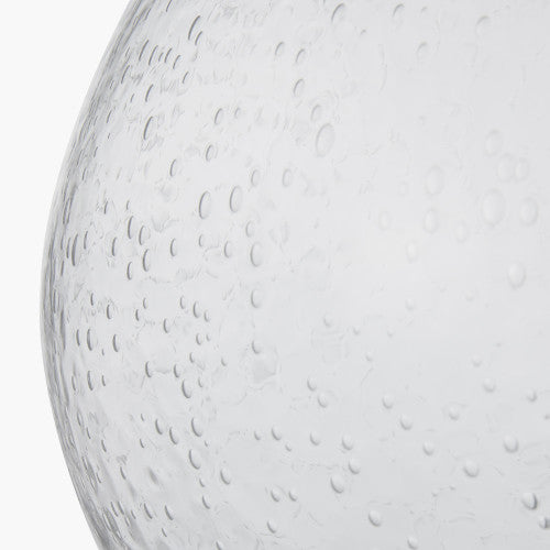 Beja Organic Shape Clear Bubble Glass Table Lamp - TheArtistsQuarter