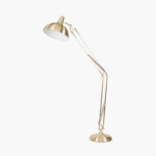 Alonzo Brass Task Floor Lamp - TheArtistsQuarter