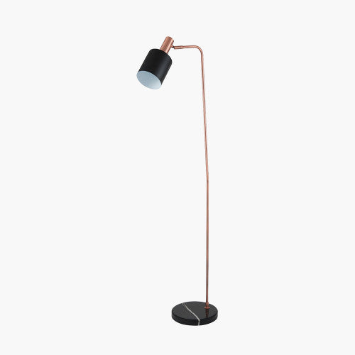 Biba Black and Antique Copper Task Floor Lamp - TheArtistsQuarter