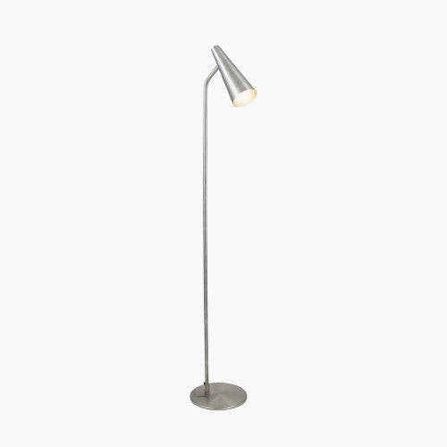 Farrah Antique Silver Task Floor Lamp - TheArtistsQuarter