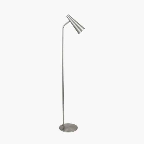 Farrah Antique Silver Task Floor Lamp - TheArtistsQuarter