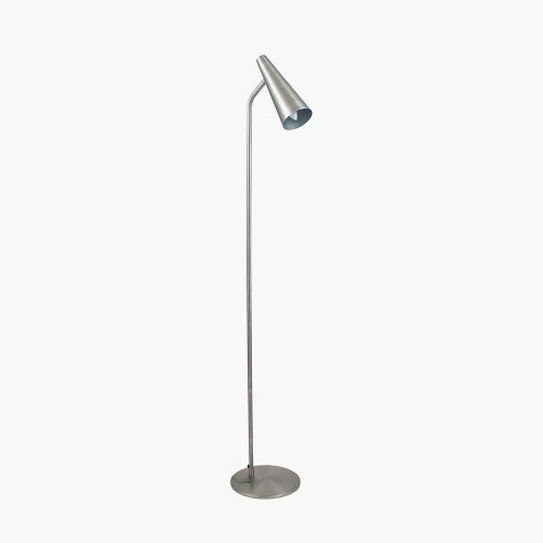 Farrah Antique Silver Task Floor Lamp - TheArtistsQuarter