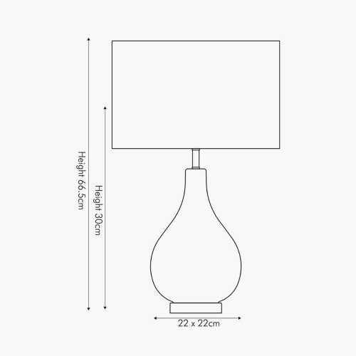 Charlotte Clear Glass Table Lamp - TheArtistsQuarter