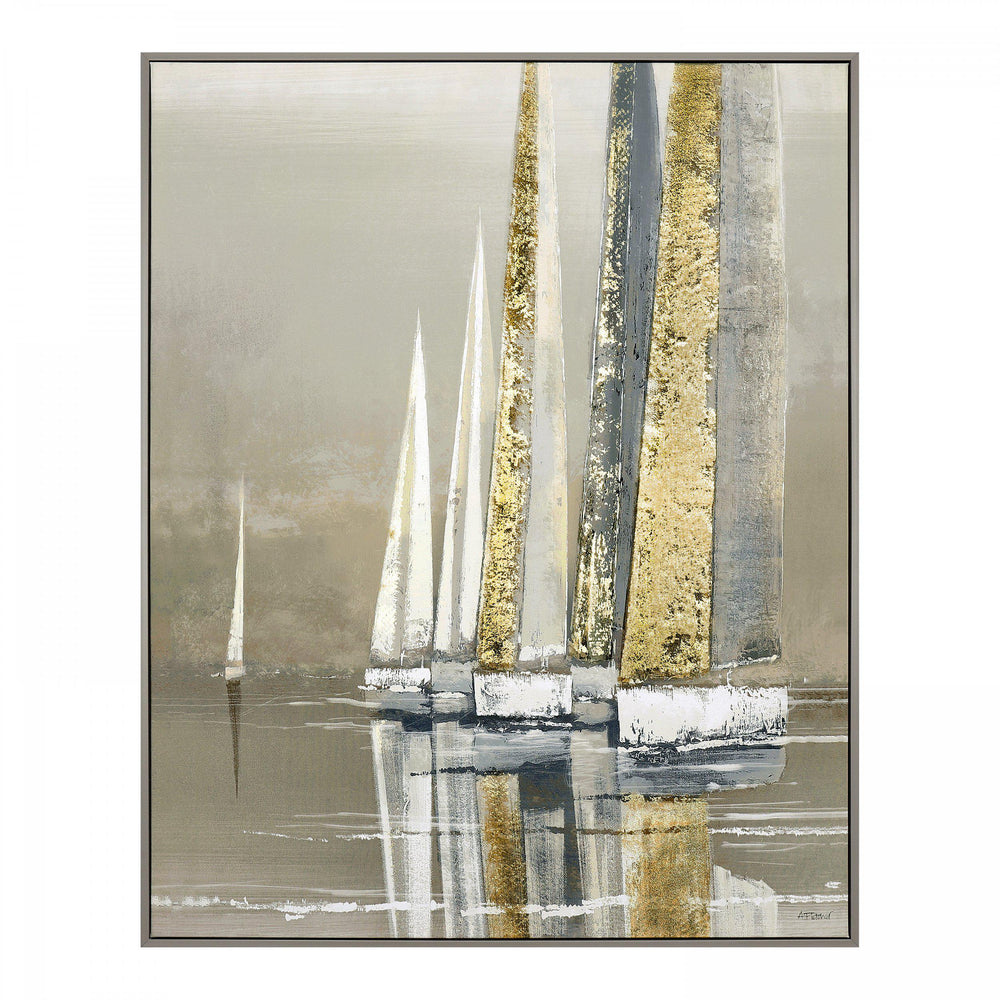 Golden Sails By Adelene Fletcher - TheArtistsQuarter