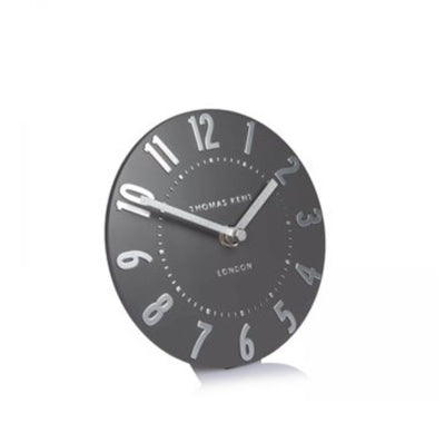 6" Mulberry Mantel Clock Graphite Silver - TheArtistsQuarter