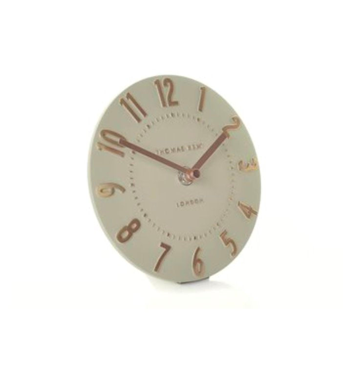 6" Mulberry Mantel Clock Rose Gold - TheArtistsQuarter